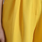 High Waist Bermuda Shorts in Sunshine Yellow