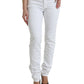 Chic White Stretch Denim Jeans