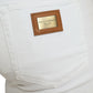 Chic White Stretch Denim Jeans