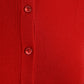 Elegant Red Cashmere-Silk Cardigan