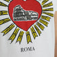 Chic White Cotton Heart Print Tee
