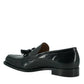 Elegant Black Calf Leather Loafers - Men's Classic Footwear