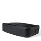 Elegant Black Leather Clutch with Bee Adornments