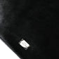 Elegant Black Leather Clutch with Bee Adornments