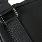 Chic Black Calf Leather Small Backpack