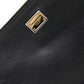 Elegant Embroidered Leather Clutch