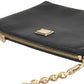 Elegant Embroidered Leather Clutch