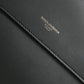 Elegant Black Calfskin Document Clutch