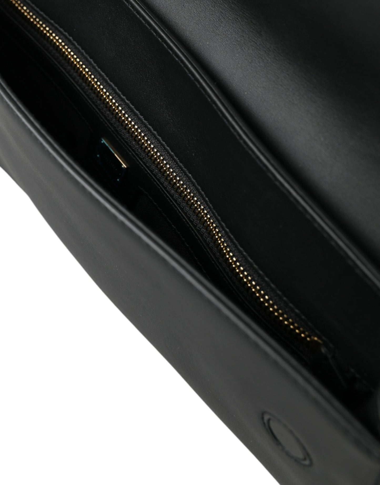 Elegant Black Calfskin Document Clutch