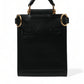 Elegant Black Leather Crossbody Bag