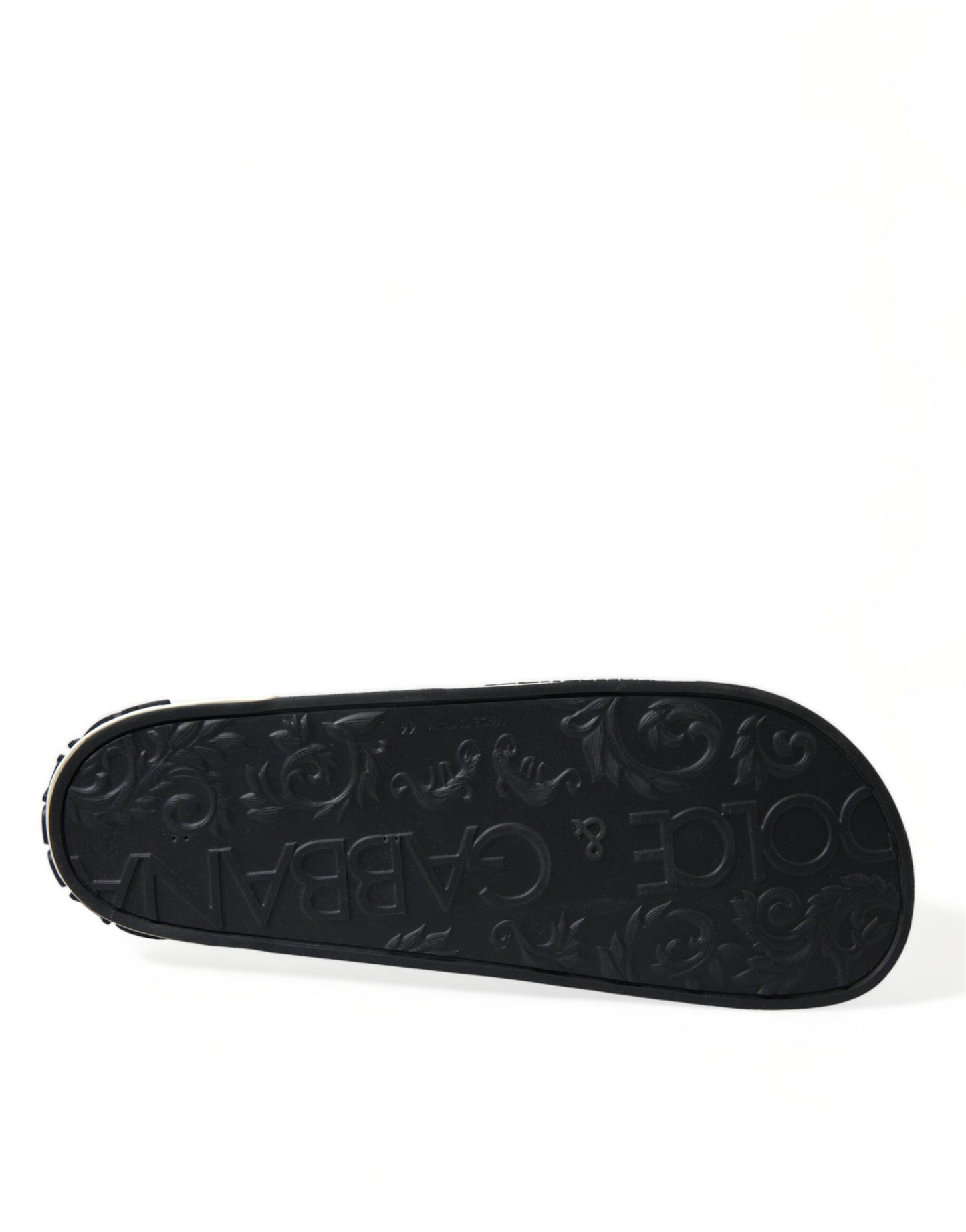 Elegant Monochrome Rubber Beachwear Slides