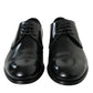 Elegant Black Calfskin Men's Derby Shoes