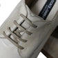 Elegant White Calfskin Derby Shoes
