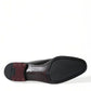 Elegant Black Calfskin Leather Derby Shoes