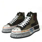 Camouflage Canvas High-Top Sneakers