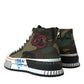 Camouflage Canvas High-Top Sneakers