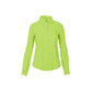 Chic Emerald Crêpe Blouse with Classic Collar