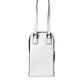 Elegant White Leather Crossbody Phone Bag