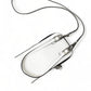 Elegant White Leather Crossbody Phone Bag