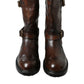 Elegant Mid Calf Leather Boots for Men