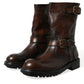 Elegant Mid Calf Leather Boots for Men