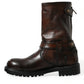 Elegant Mid Calf Leather Boots for Men