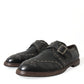 Elegant Calfskin Leather Monk Straps
