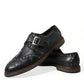 Elegant Calfskin Leather Monk Straps