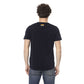 Blue Cotton Men T-Shirt