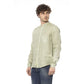 Green Linen Men Shirt