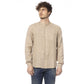 Beige Linen Men Shirt