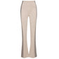 Chic Beige Slim Fit Trousers with Side Bands