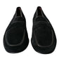 Elegant Velvet Black Loafers for Men