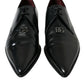 Elegant Black Leather Derby Dress Shoes
