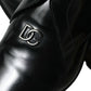 Elegant Black Leather Derby Dress Shoes
