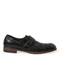 Elegant Black Leather Moccasins Dress Shoes