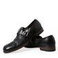Elegant Black Leather Moccasins Dress Shoes