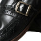 Elegant Black Leather Moccasins Dress Shoes
