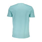 Light Blue Cotton Men T-Shirt