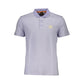 Purple Cotton Men Polo Shirt
