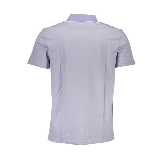 Purple Cotton Men Polo Shirt