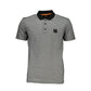 Black Cotton Men Polo Shirt