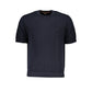Blue Cotton Men Sweater