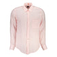 Pink Linen Men Shirt