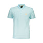 Light Blue Cotton Men Polo Shirt