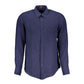 Blue Linen Men Shirt