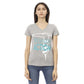 Gray Cotton Women Top