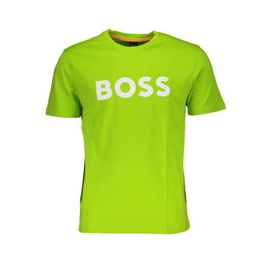 Green Cotton Men TShirt