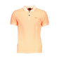 Orange Cotton Men Polo