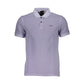 Purple Cotton Men Polo Shirt